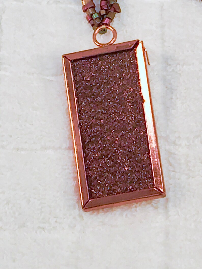 Degas The Star Pendant on Matte Metallic Seed Bead Necklace