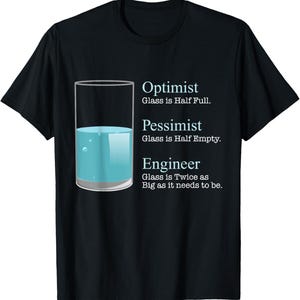 Lustiges T-Shirt mit Grafik für Ingenieure (Maschinenbau, Elektrotechnik, Bauingenieurwesen)