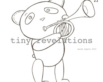 Panda Parade Coloring Sheets (PDF)