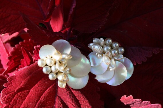Louis Rousselet Faux Pearl Clip Earrings, Louis Ro