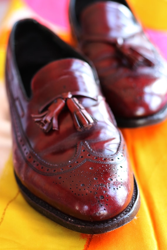 vintage oxblood brogues