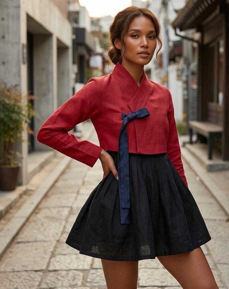 woman dress set korean style Fashion Women casual dress korean style