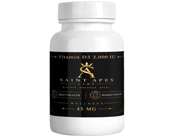 Vitamin D3 2000 IU High Potency Bone Health Supplement