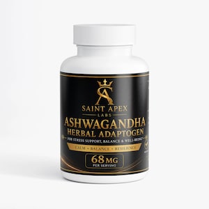Ashwagandha Herbal Adaptogen Supplement For Stress Support And Wellness by Supliful
