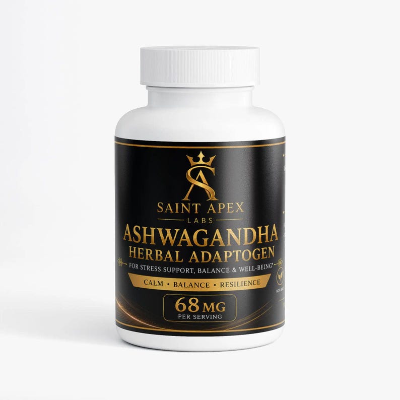 Ashwagandha Herbal Adaptogen Supplement For Stress Support And Wellness by Supliful