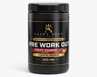 Pre Workout - Nitric Shock Powder Fruit Punch for Energy and Endurance