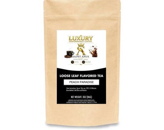 Peach Paradise Herbal Tea With Cranberry And Rose Flavor For Hot Or Cold