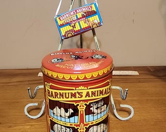Set van blikken en magneten Barnum-dieren