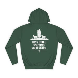 God Is Not Finished Hoodie | Christian Shepherd Design, Inspirational Faith Apparel | Faith based | Christianity image 17