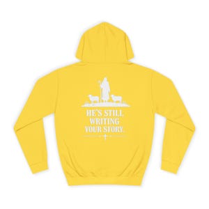 God Is Not Finished Hoodie | Christian Shepherd Design, Inspirational Faith Apparel | Faith based | Christianity image 8