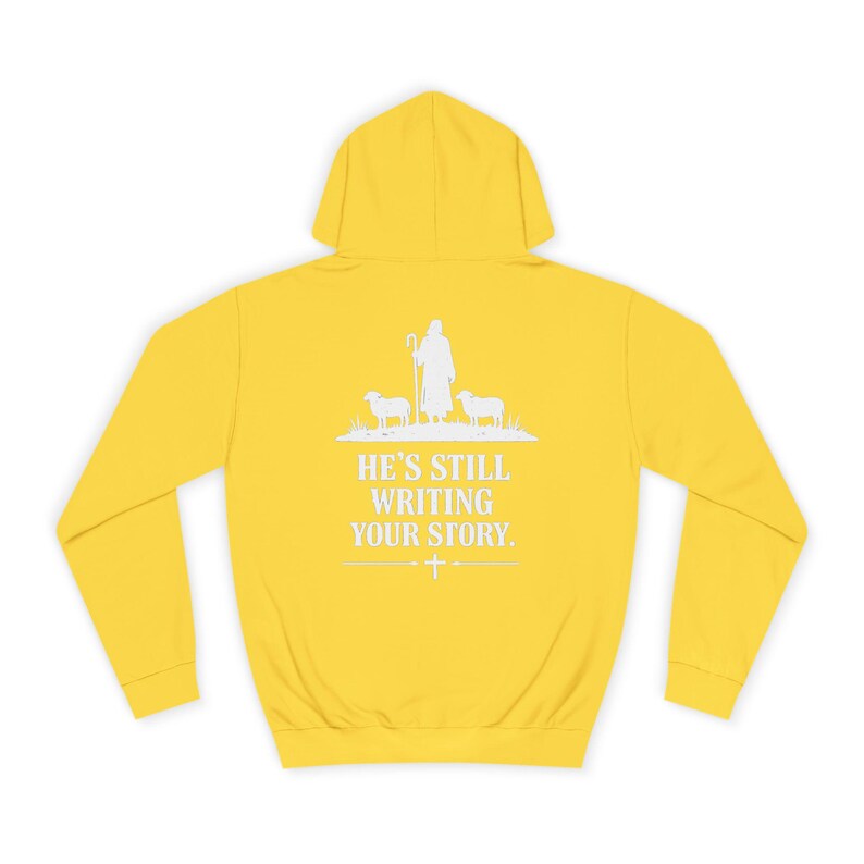 God Is Not Finished Hoodie | Christian Shepherd Design, Inspirational Faith Apparel | Faith based | Christianity image 8