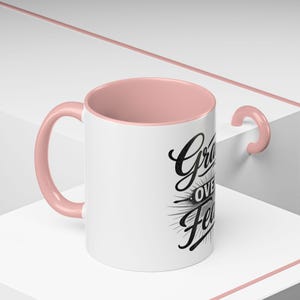 Grace Over Fear Coffee Mug | 11oz or 15oz Accent Mug/ Christian Faith/ god's love/ Faith/ Bravery/ Lord's protection afbeelding 18