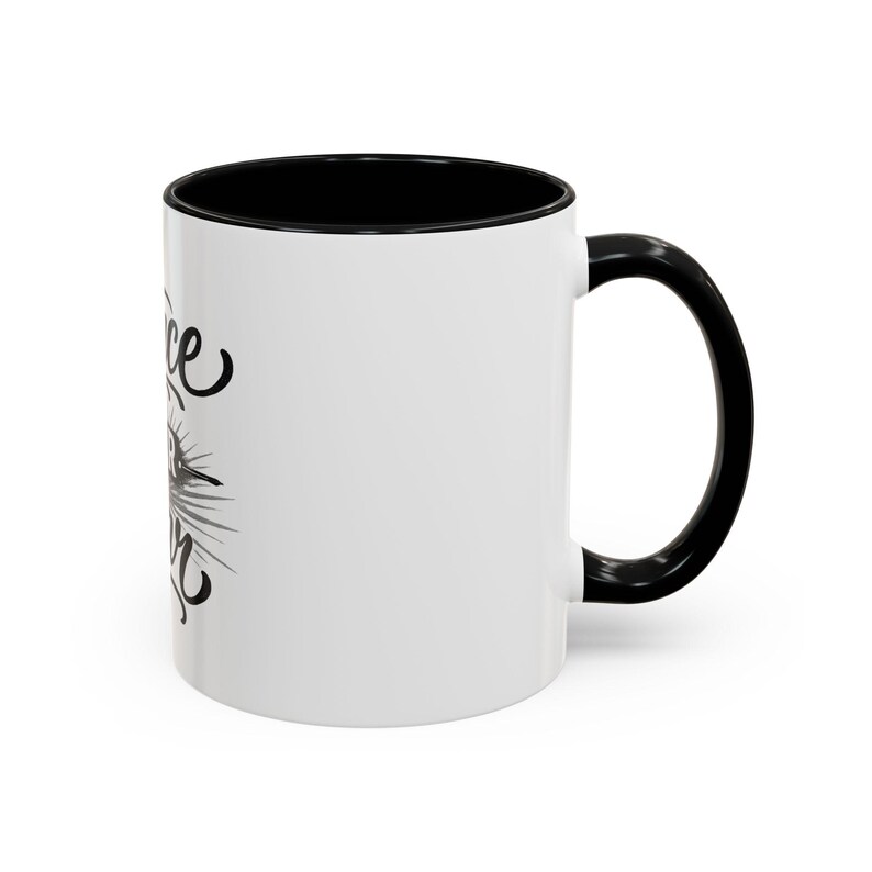 Grace Over Fear Coffee Mug | 11oz or 15oz Accent Mug/ Christian Faith/ god's love/ Faith/ Bravery/ Lord's protection afbeelding 2