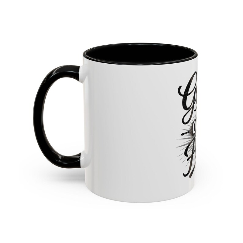 Grace Over Fear Coffee Mug | 11oz or 15oz Accent Mug/ Christian Faith/ god's love/ Faith/ Bravery/ Lord's protection afbeelding 3