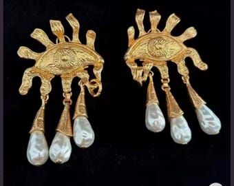 Schiaparelli inspired tassels earrings