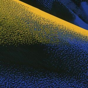 Close-up detail of the Floral Light Passage giclée print