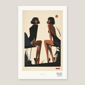 Full view of the Negative Space Duo print with its white gallery margin