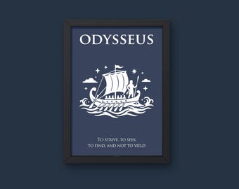 Odysseus Printable Wall Art (The Odyssey Minimalist Collection)