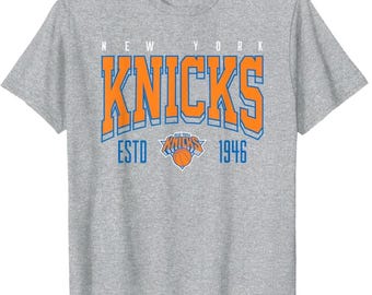 Camiseta de baloncesto de Nueva York, con gráfico de Estd. 1946, color negro, ropa deportiva urbana para aficionados, camiseta para hombre.