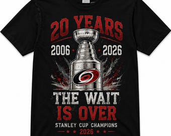 Camiseta de los Carolina Hurricanes, campeones de la Copa Stanley 2026, ¡La espera ha terminado!