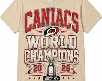 Carolina Hurricanes World Champions 2026 Stanley Cup Tee, NHL Hockey Fan Shirt