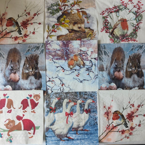 Paper Napkins for Decoupage Etsy