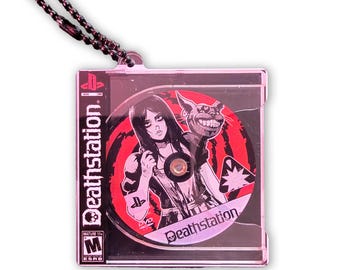 Portachiavi a forma di disco di gioco in acrilico di Alice Madness Returns