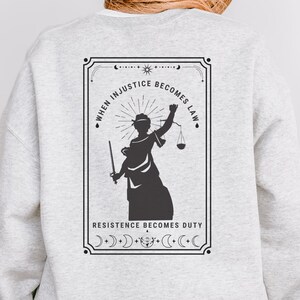 When Injustice Becomes Law Resistance Apparel | Statement T-Shirt, Sweatshirt, & Tote Bag | Activism Clothing | Resistance Graphic Apparel