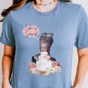 T-shirt gâteau Marie-Antoinette : t-shirt rococo féministe amusant