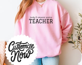 Embroidered Custom Teacher Sweatshirt: Personalized Educator Gift