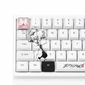 Coquette Bow Artisan Keycap for Mechanical Keyboard, Translucent Backlit Esc Key Cap, Kawaii Gamer Desk Accessory Gift for Her