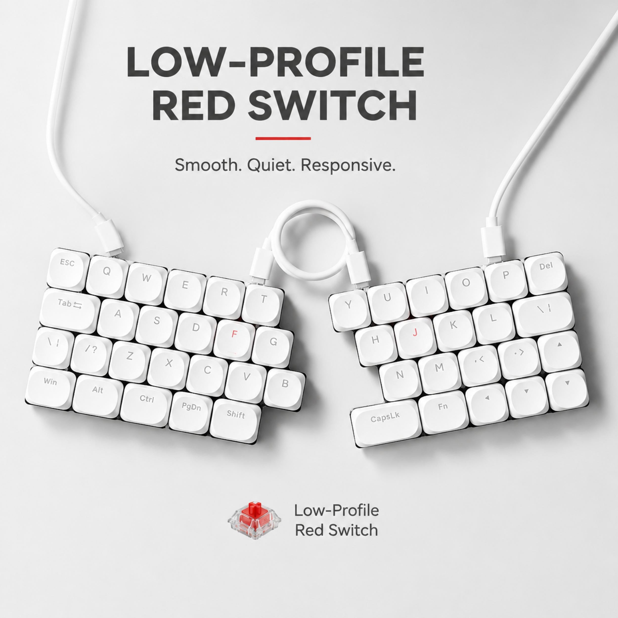 Split low profile keyboard - Etsy 日本