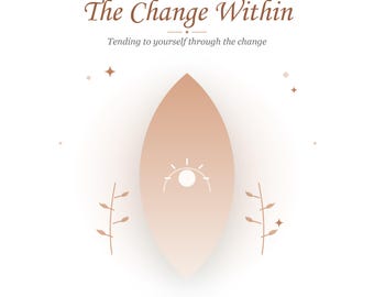 Menopause Wellbeing Workbook | The Change Within | Fillable PDF | Perimenopause, Mood & Self-Care Emotional Self-Help Journal | 20 Pages