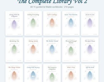 Psychische Gesundheit Workbook Bundle | Die Komplette Bibliothek Band 2 | 15 Arbeitshefte | Beziehungen, Mutterschaft & Lebensübergänge | 246 Seiten