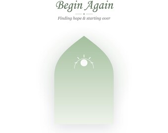 Fresh Start Workbook | Begin Again | Fillable PDF | Hope, Starting Over and New Beginnings Self-Help Journal | 14 Pages