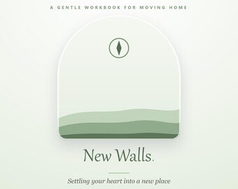 Moving Home Workbook | New Walls | Fillable PDF | Relocation Self-Help Journal | 14 Pages
