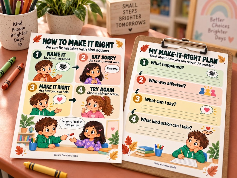 Fall Problem Solving Activities for Kids: Conflict Resolution SEL ...