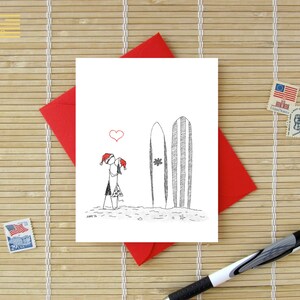 Classic Car CUSTOM License Plate Valentine Birthday Anniversary Engagement Bridal Shower card for Him or Her 3 Canoodle Doodles No