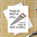This is NOT A Drill Humorous Birthday Card for Handyman / - Etsy