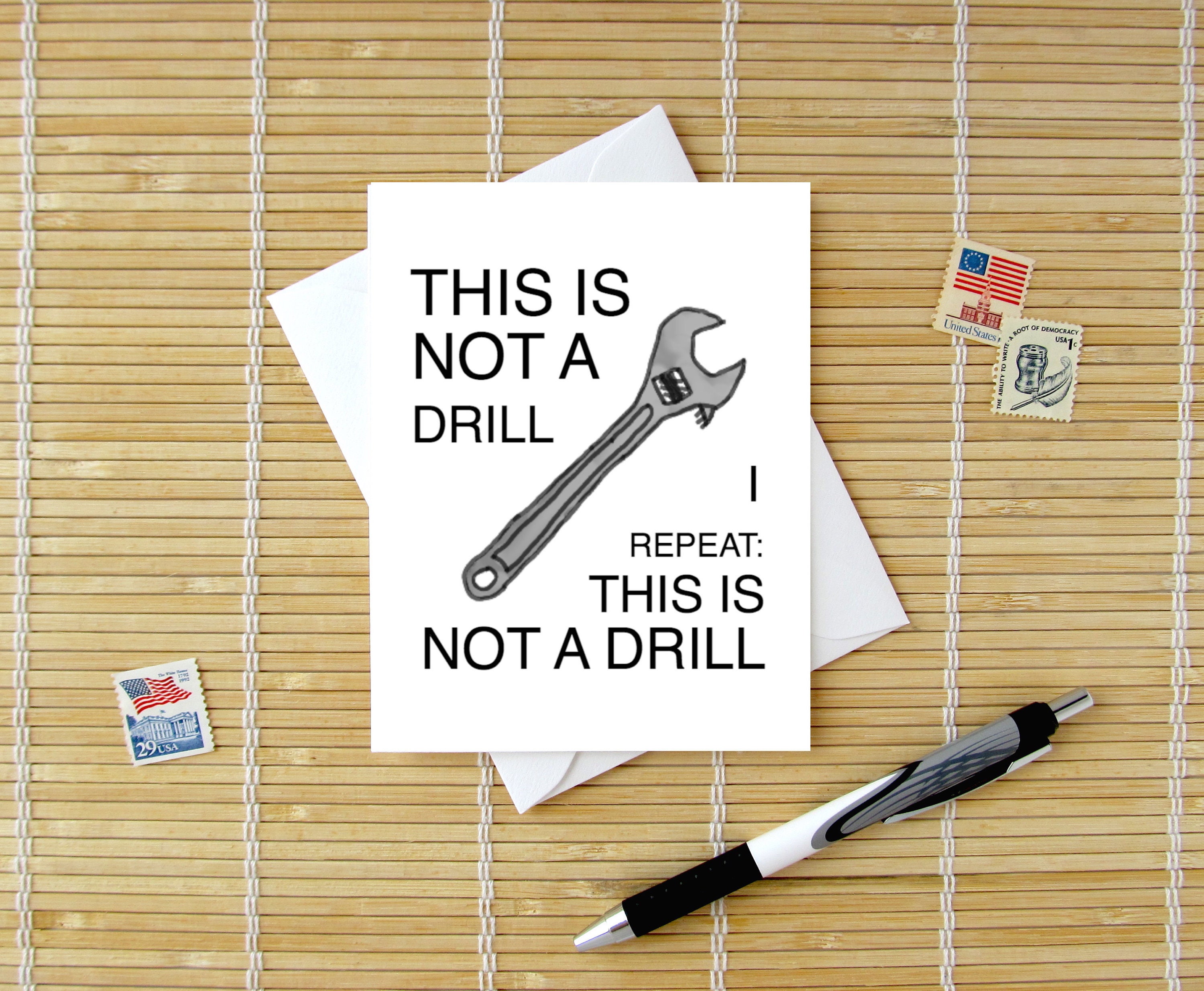 This is NOT A Drill - Humorous Birthday Card for Handyman / Caption ...