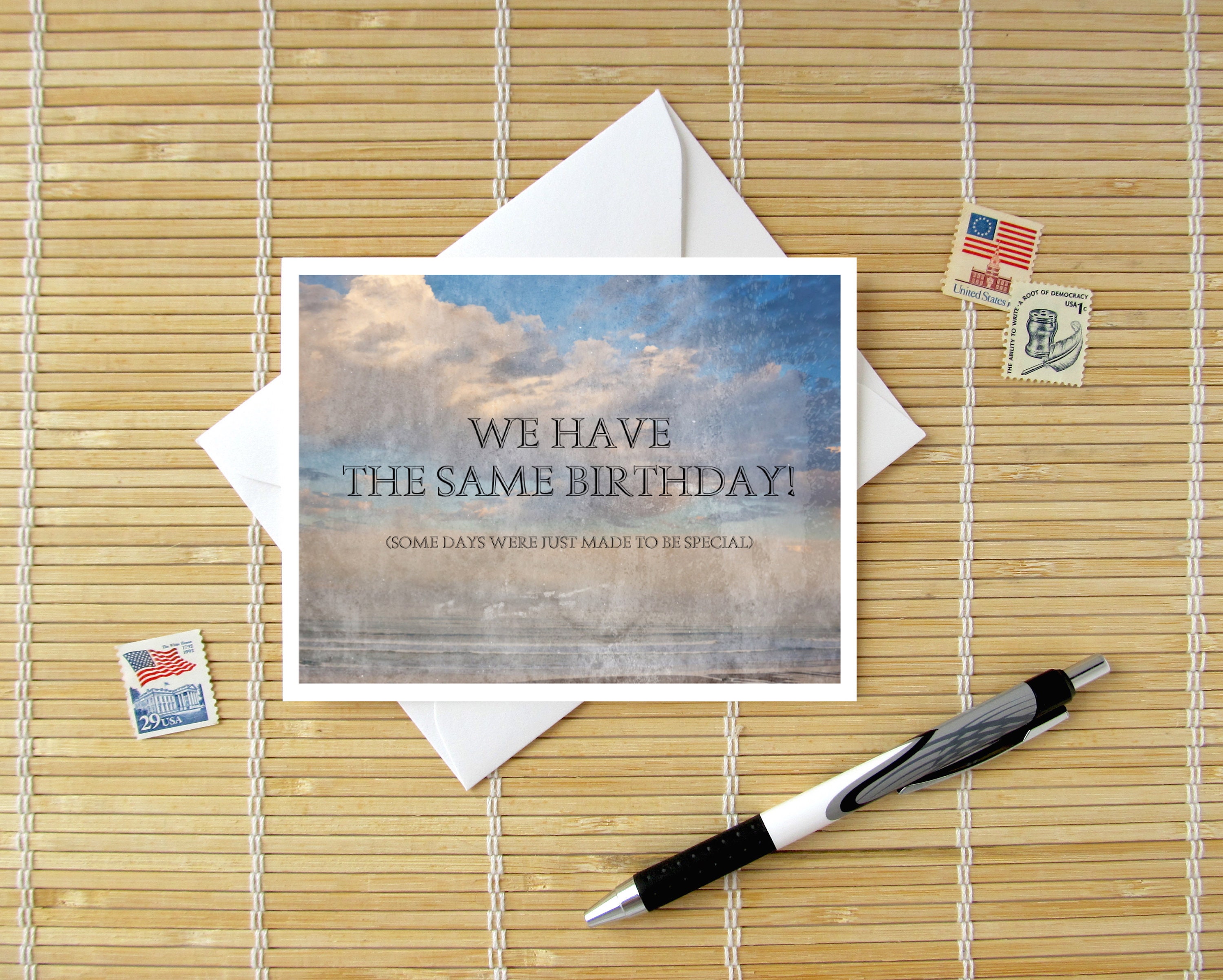 We Have the Same Birthday / Some Days Were Made to Be Special - Etsy