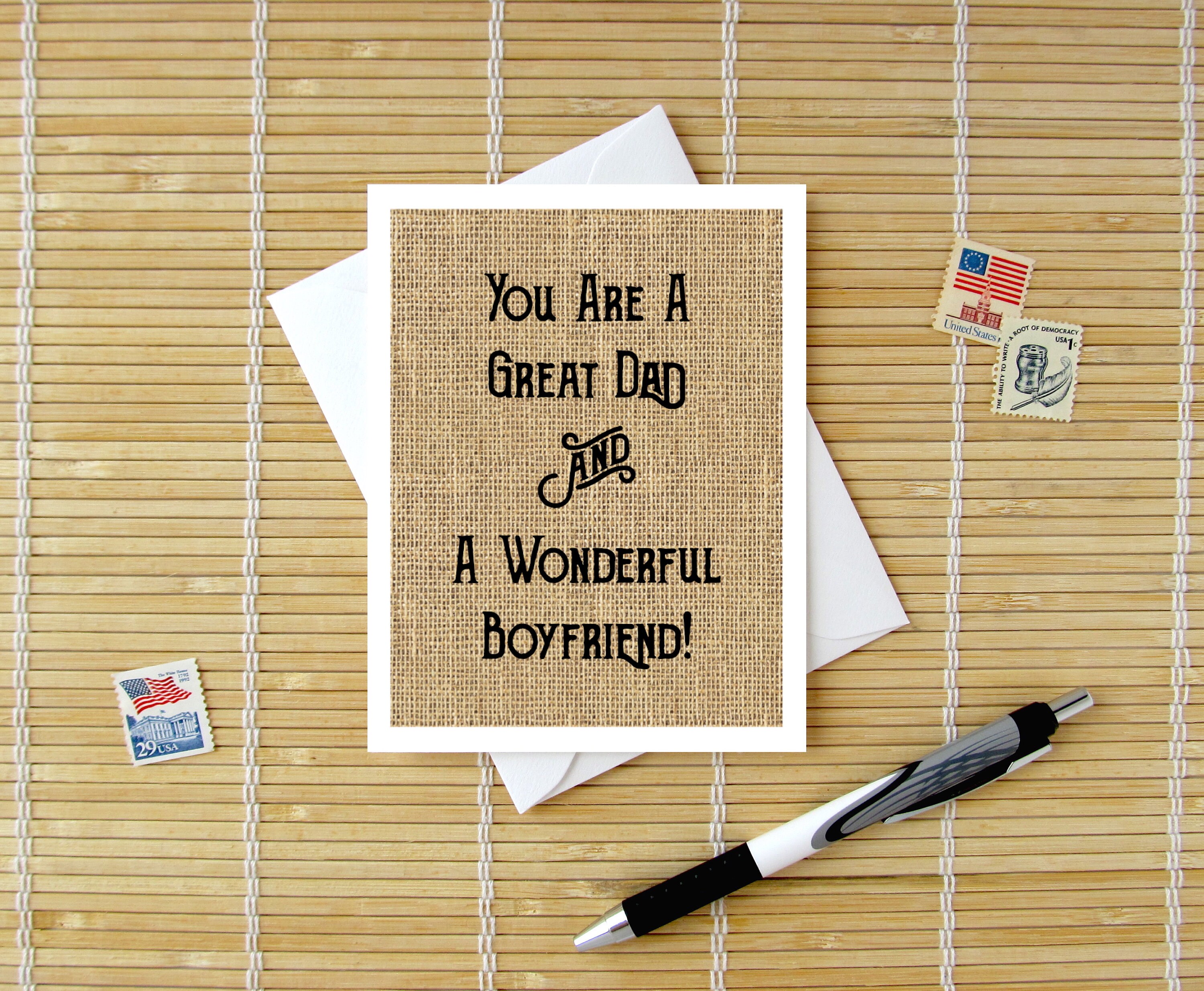 You Are A Great Dad And A Wonderful Boyfriend Fathers Day Etsy