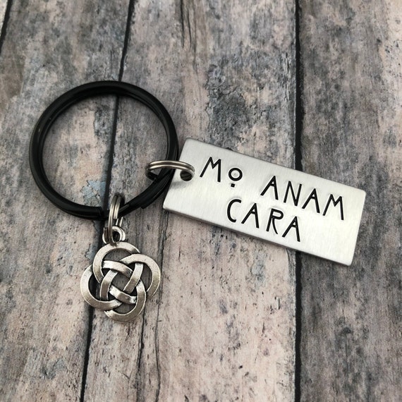 Mo Anam Cara Anniversary Keychain Celtic My Soul Mate Keychain Valentines Day Gift Gift for Him Gift for Her Etsy