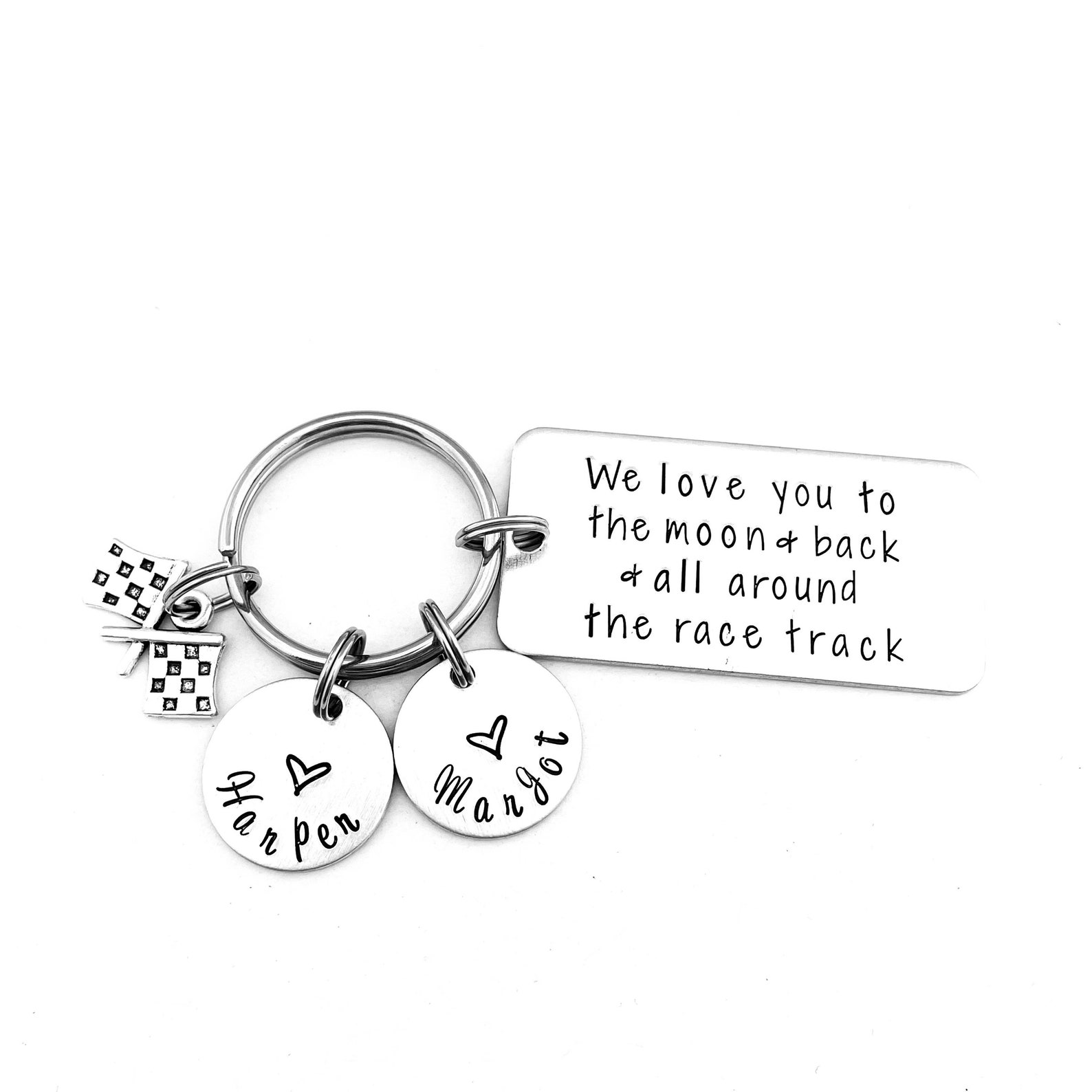 I Love You to the Moon and Back and All Around the Race Track Etsy