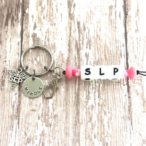 Personalized SLP Keychain