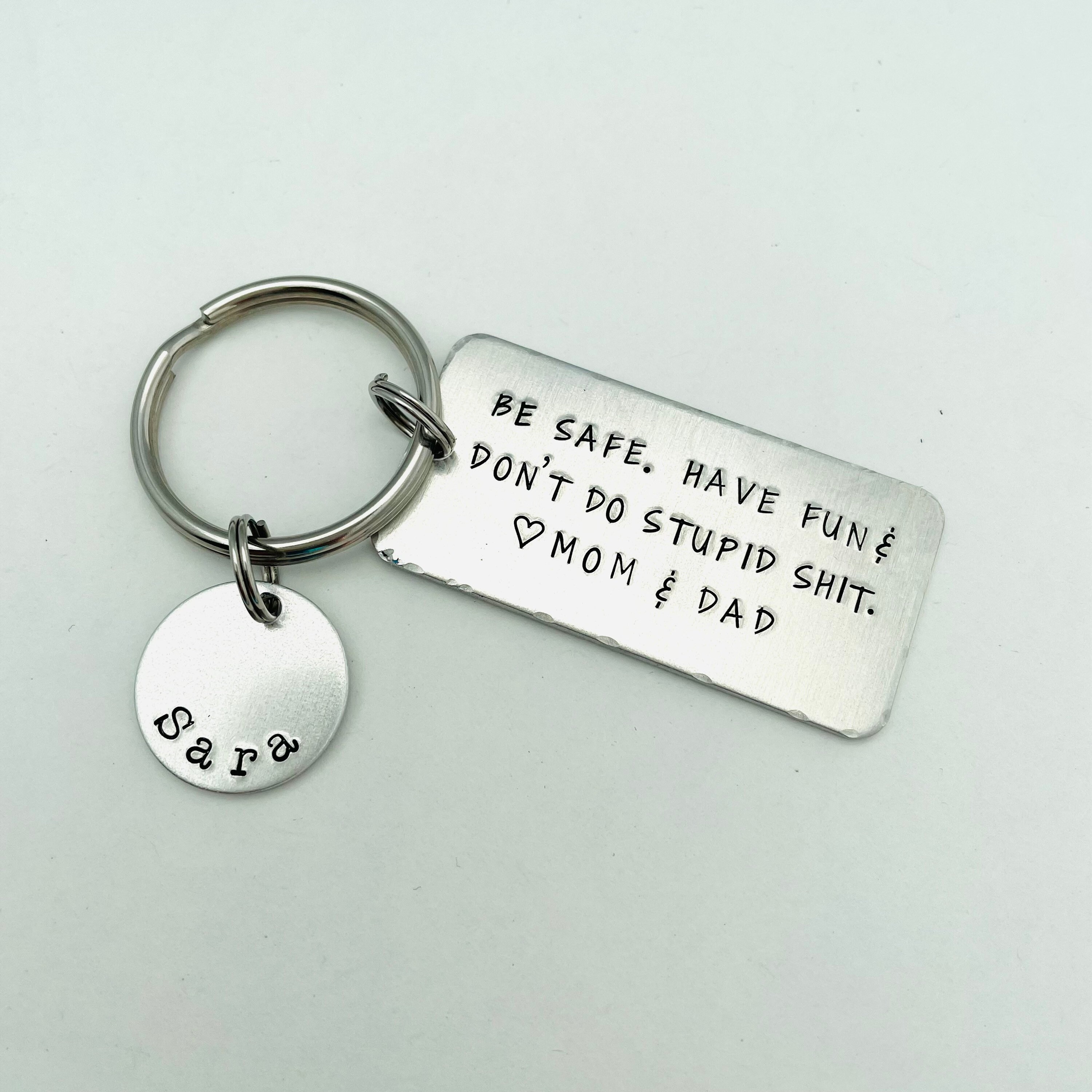 Be Safe, Have Fun, Don't do Stupid Shit. Love Grammy Keyring Gifts