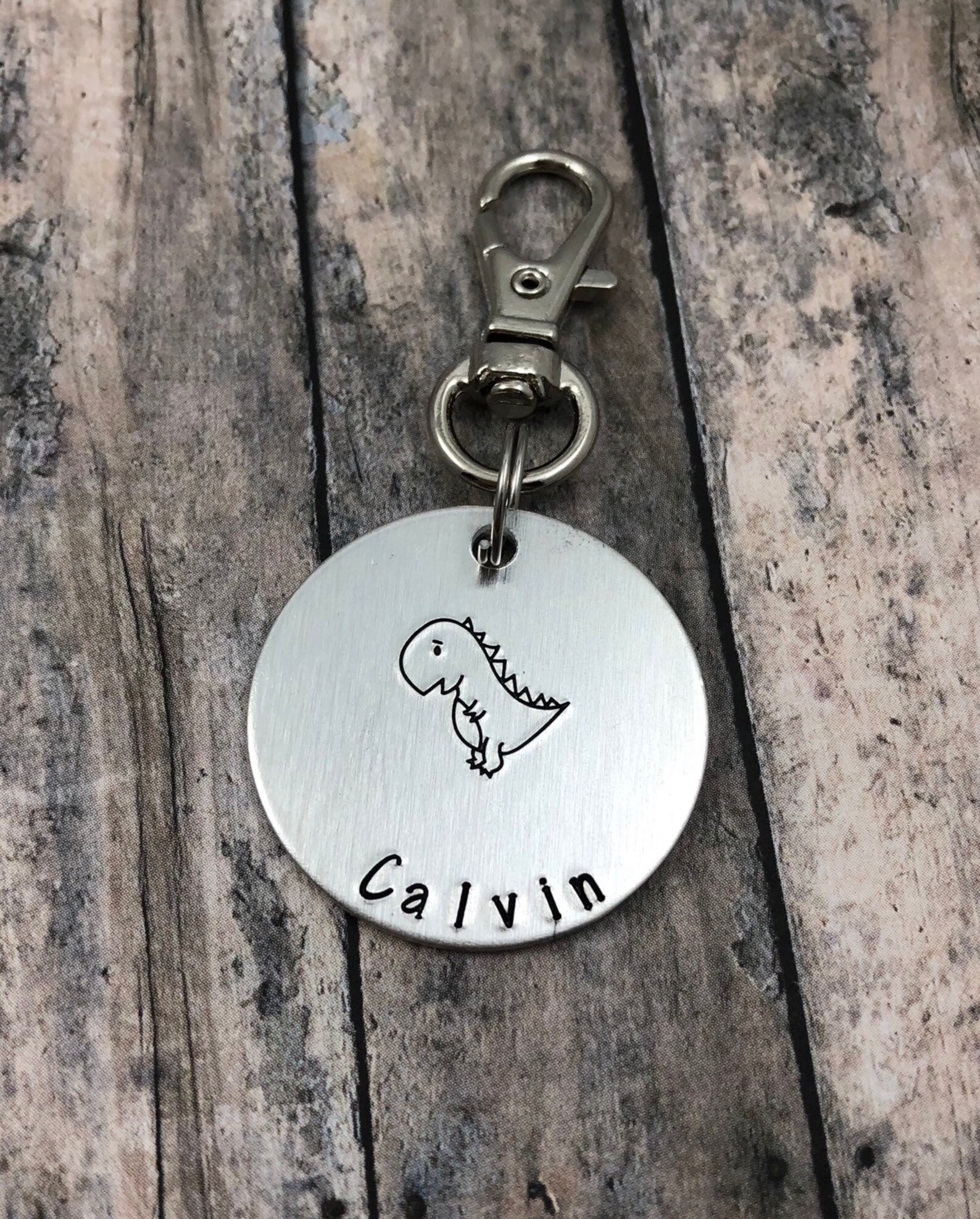 Dinosaur Backpack ID Tag Personalized ID Tag Back to School Etsy