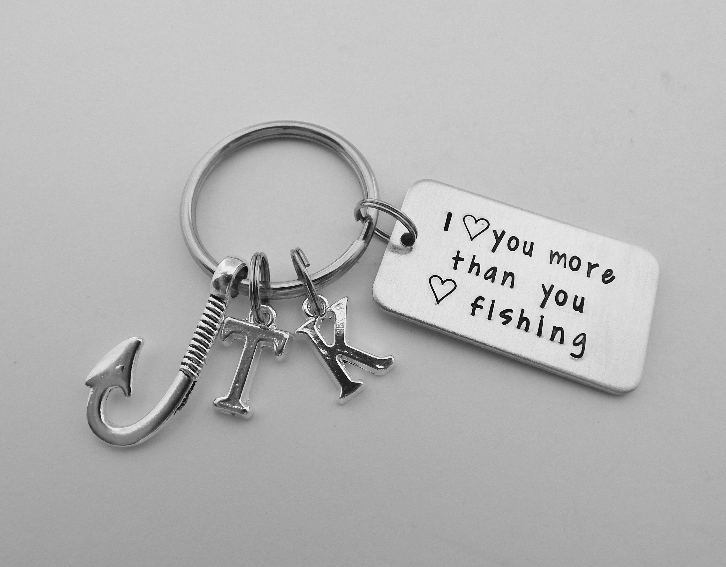 I love you more than you love fishing Personalized Hand Etsy