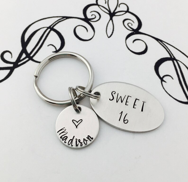 SWEET 16 Keychain New Driver Gift Birthday Key Chain Etsy