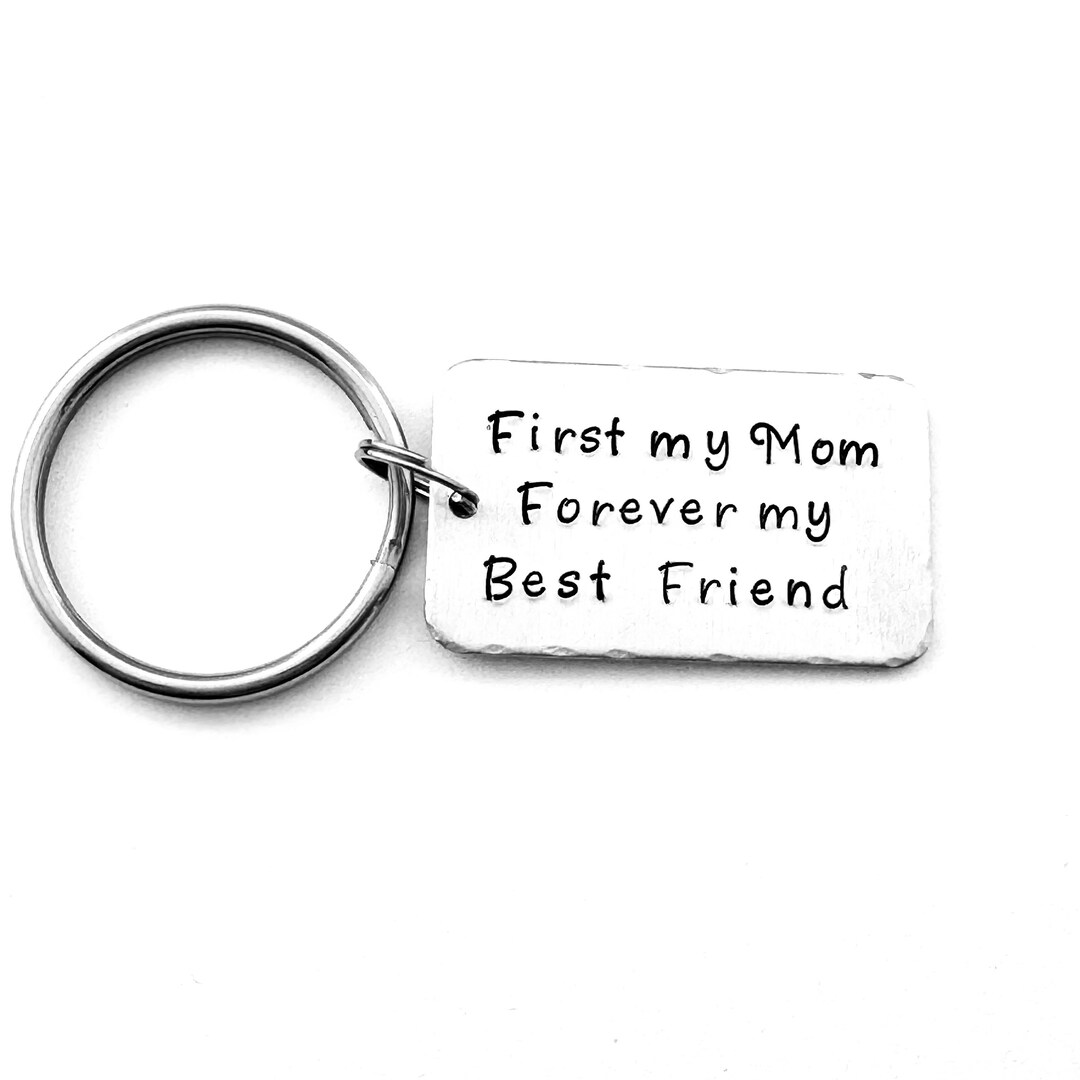 First My Mom Forever My Best Friend, Mother's Day Gift, Hand Stamped ...